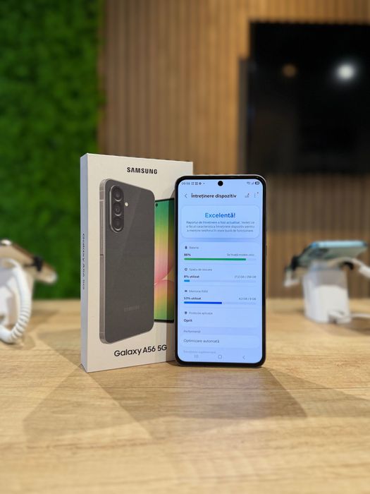 Samsung A56 256Gb Graphite/Baterie100%/Garanție 12 luni @atsgsm.ro