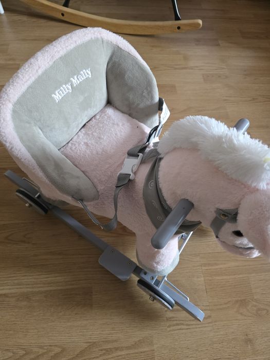 Детска мека люлка Polly, Silly Mally - розово конче