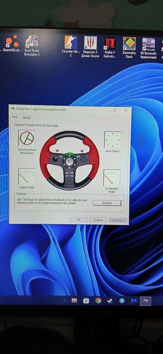 Руль logitech в хорошем состоянии