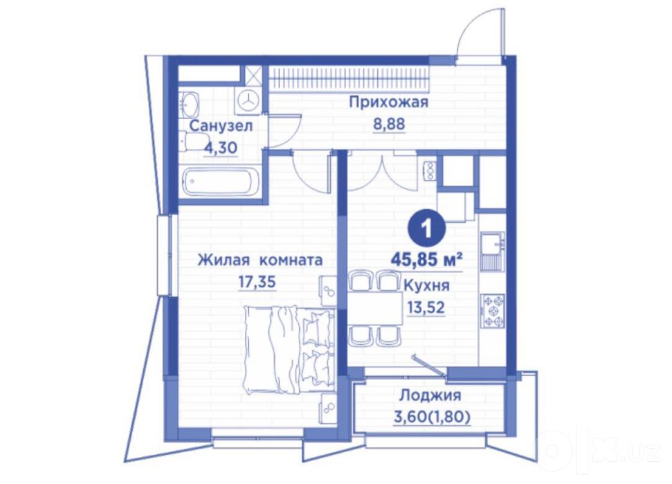 Regnum Plaza | Квартиры от 45,85 до 123 м² | Большой выбор