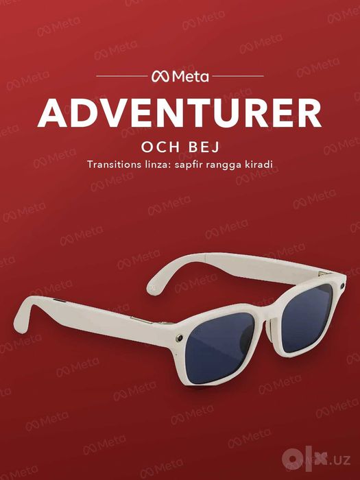 Meta Glasses Adventurer Linen, Transitions (sapfir rang) — original
