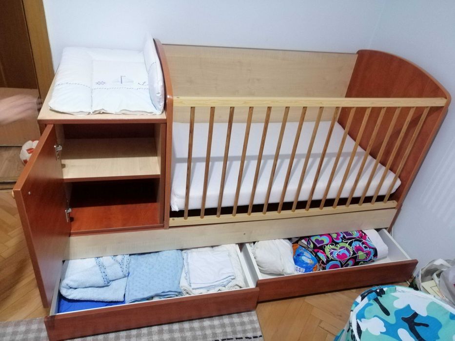 Vand pătuț transformabil 3in1