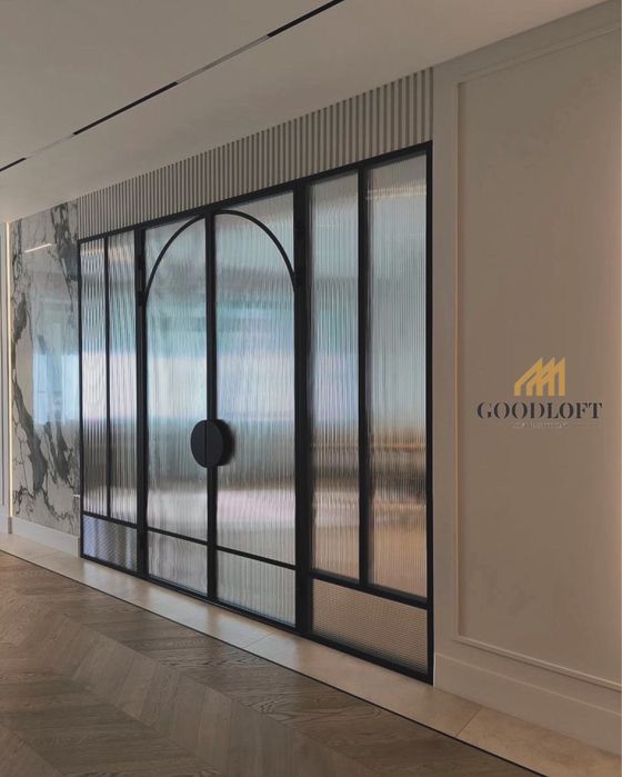 Стеклянные перегородки | Раздвижные двери | Oynali eshiklar | PR-6