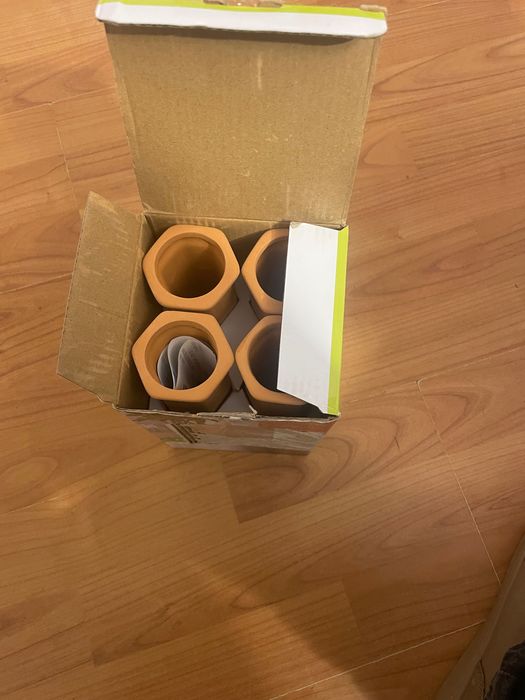 Grote ceramice pt pești de acvariu set 4 bucati