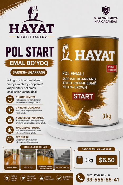 Hayat kraska mahsulotlari optom