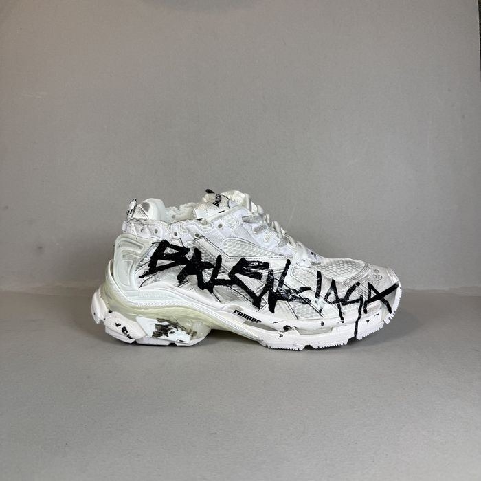 Balenciaga Runner "White Black Logo"! НОВИ!