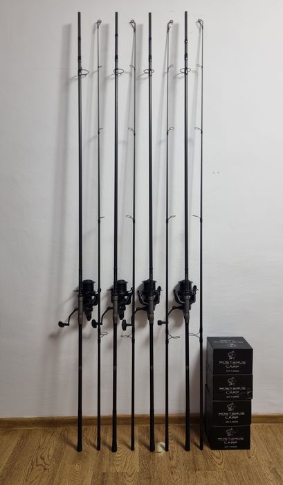 4 Lansete FL FLX10 Carp 3.90 3.75Lbs + 4 Mulinete PRO FL MT 14000