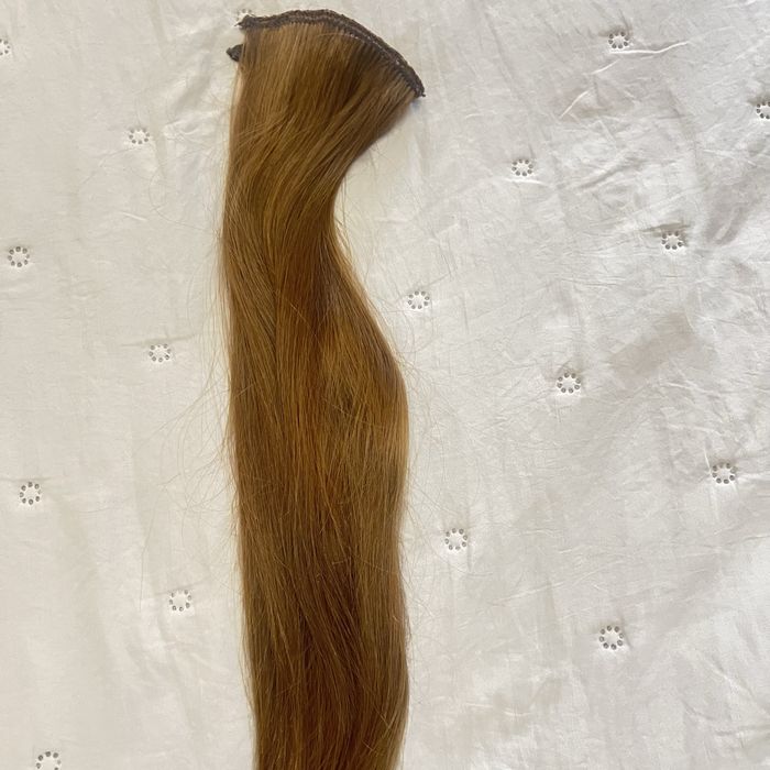 Екстеншън Естествена коса 50 см ръчно шита