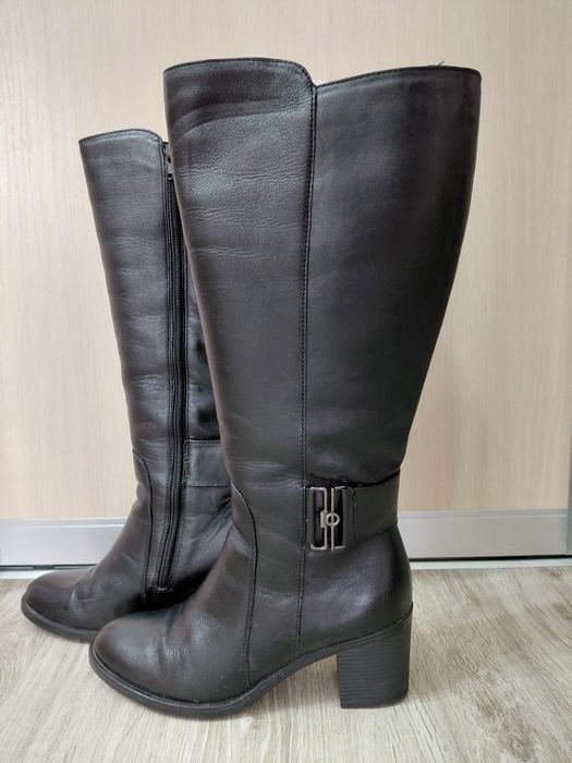 Продам сапоги кожанные демисезонные