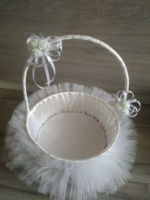 Кошница за сватбени късмети и кутия за пари