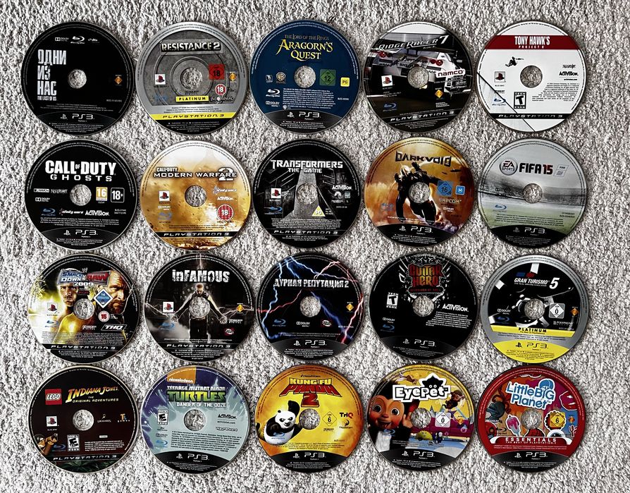 Лицензионные диски PS3