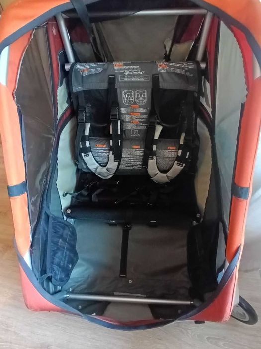 Двойна количка/ рикша за велосипед