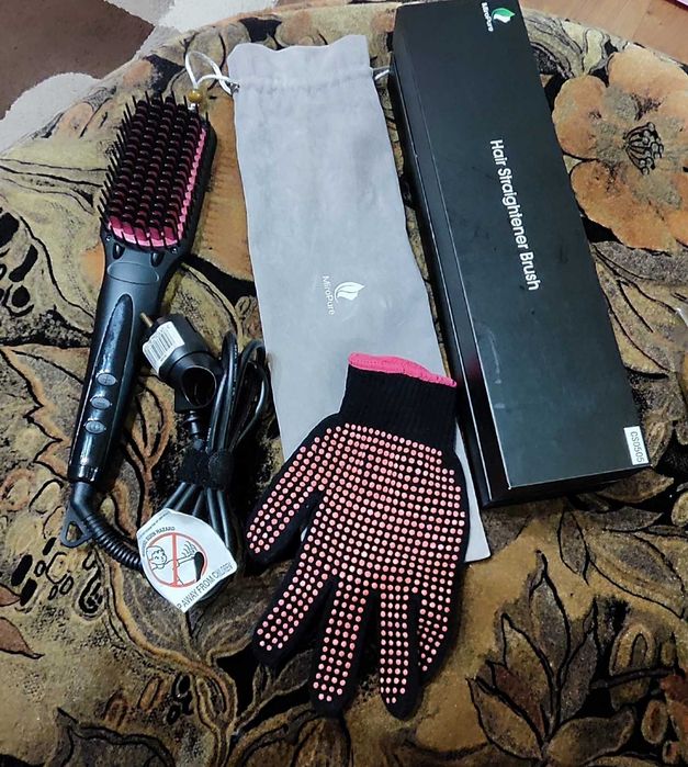 MiroPure 2 в 1 йонна четка за изправяне на коса