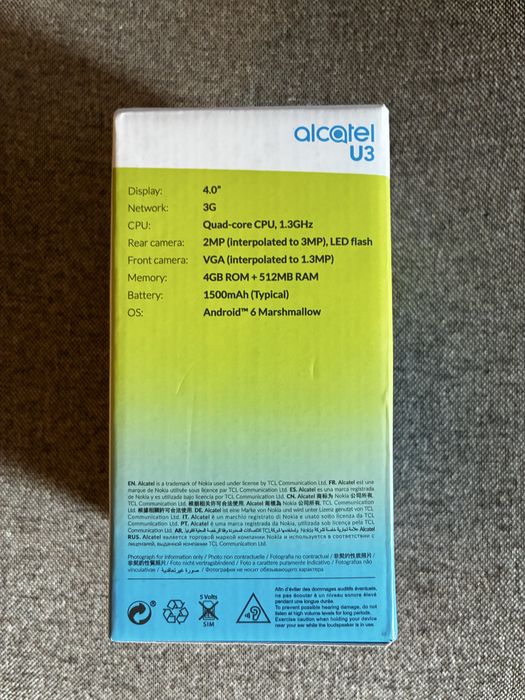 Смартфон Alcatel U3 / 2019г.