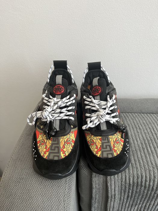Versace Chain Negru si Rosu