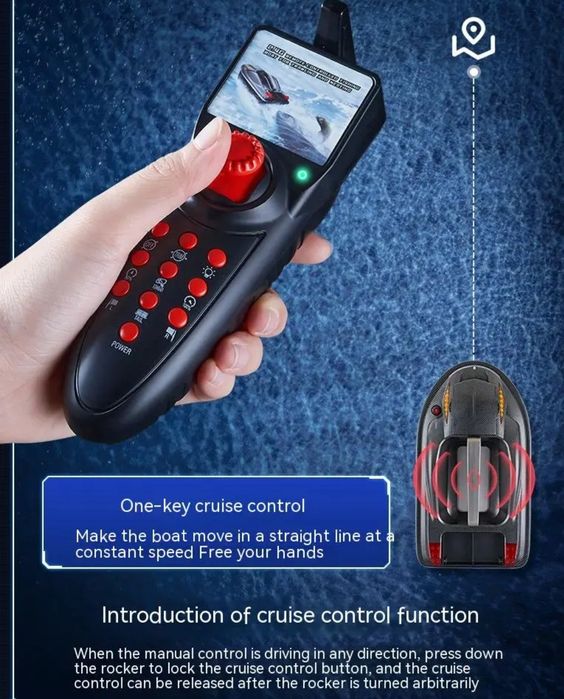 Нов модел  лодка за захранка HJ 817 с круиз контрол