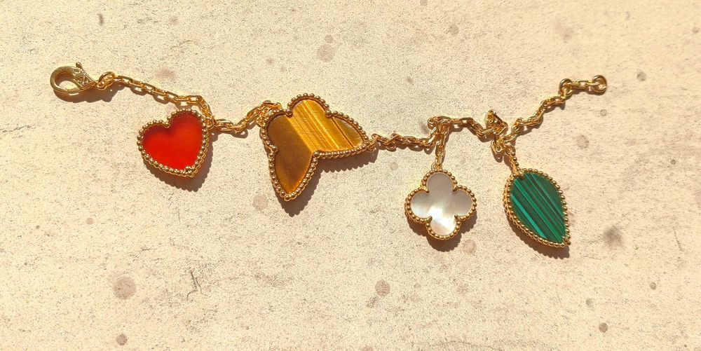 Lucky Alhambra bracelet, 4 motifs, VCA гривна с четири елемента