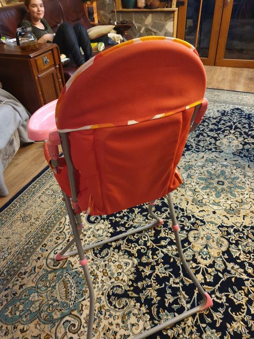 Vand scaun de masa roz pliabil pentru fetite Bertoni