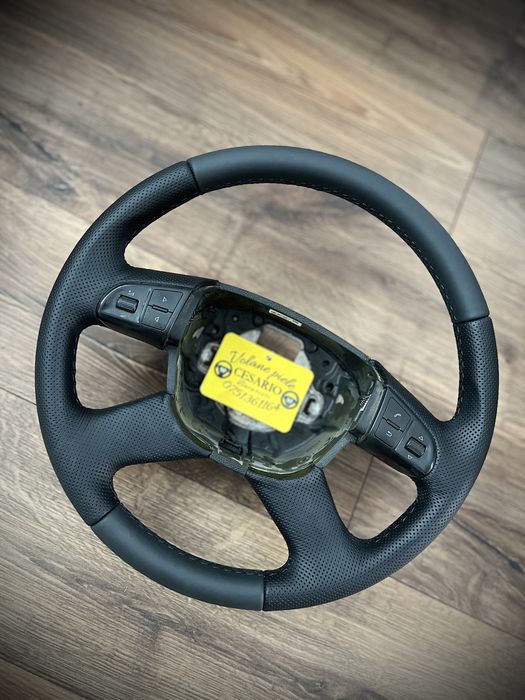 Volan comenzi piele Nappa naturală Skoda Octavia/Fabia 2 FL 2010-2014