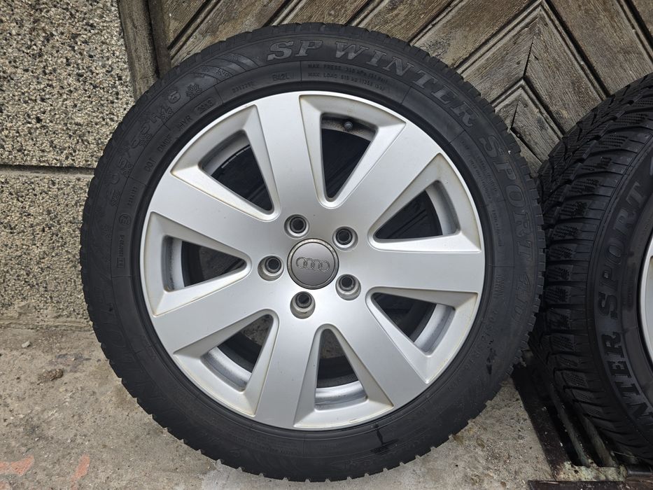 4бр.  алуминиеви джанти за Audi A 6,  5х112, 16  цола със зимни гуми.