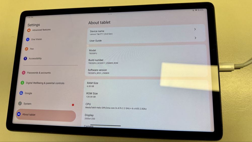 Tableta Lenovo P11 gen2 128GB+6GB Ram