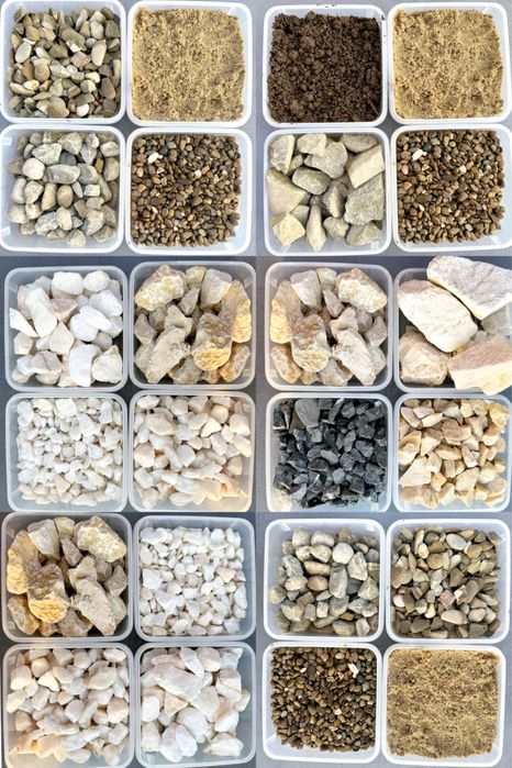 Calcar,nisip,pamant,pietris,ridic moluz,amestec beton,piatra decorativ