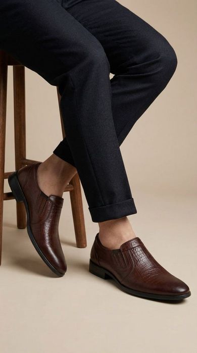 Мужские Кожаные туфли из Италянской кожи