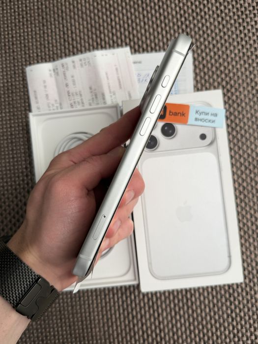 КАТО НОВ!*41€/м iPhone 17 Pro Max*Silver*ЛИЗИНГ TBI айфон 17 про макс 2г Гар!
