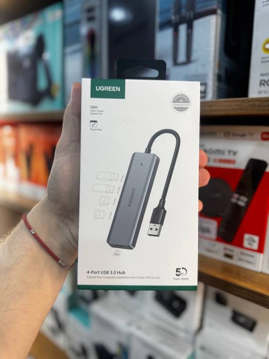 UGREEN USB 3.0 Hub 4 порта