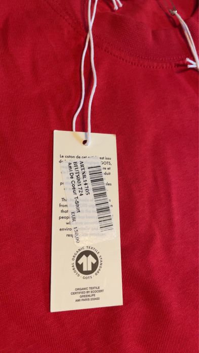 Tricou Ami Paris Rosu ,XXL