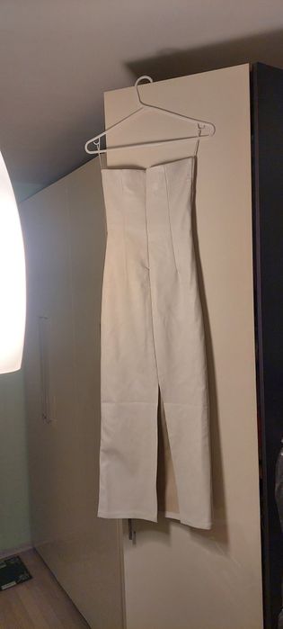 Stradivarius зимна жестока секси кожена рокля XS