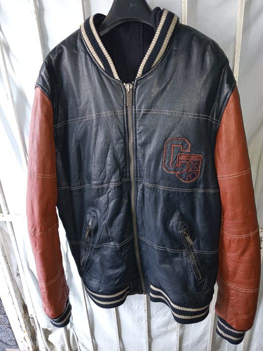 Camp David geaca din piele naturala măsura XXL slim fit