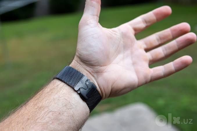 Apple watch ultra 49mm black titanium Оригиналный титановый ремешок