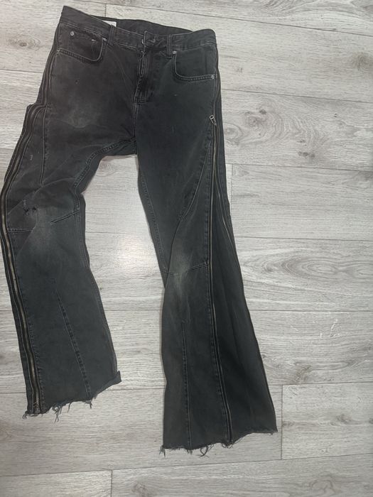Zara flared jeans  размер L