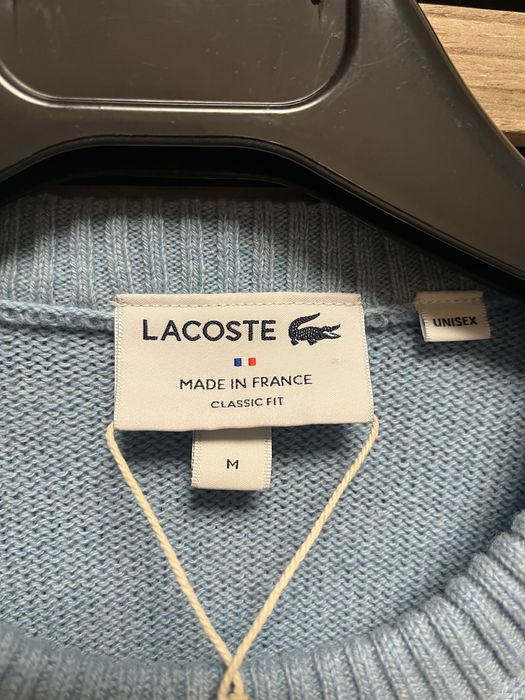 LACOSTE : Made in FRANCE - НОВ 94% Кашмир размер М / Оригинал