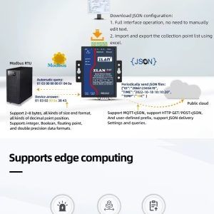 ZLAN5107 Изолиран сериен сървър RS232 RS422 RS485 към Ethernet конверт