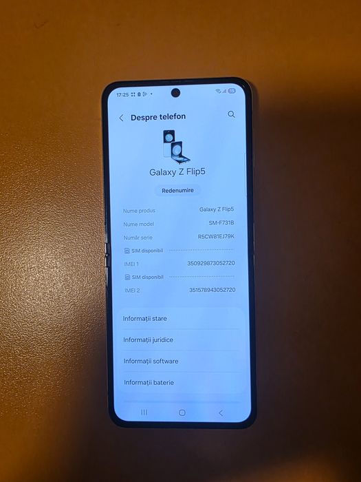 Samsung Z Flip5  256gb 8gb ram, resigilat Lavander factura garantie