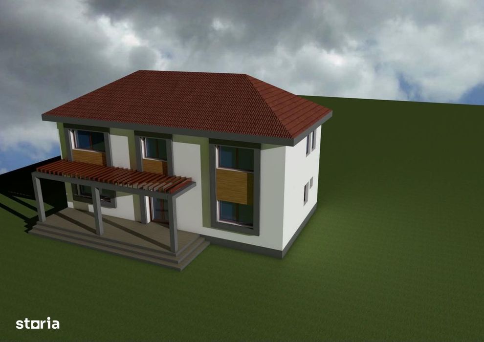 Teren de vanzare cu constructie partiala