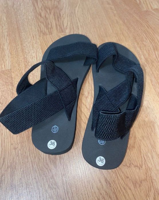 Sandale negre cu barete marimea 36 - confort si stil casual