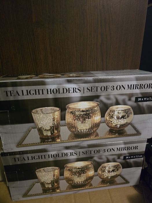 Suport lumânari cu tivita oglinda