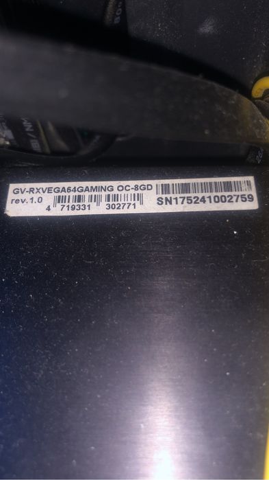 Gigybite Rx Vega 64 gaming oc 8gb