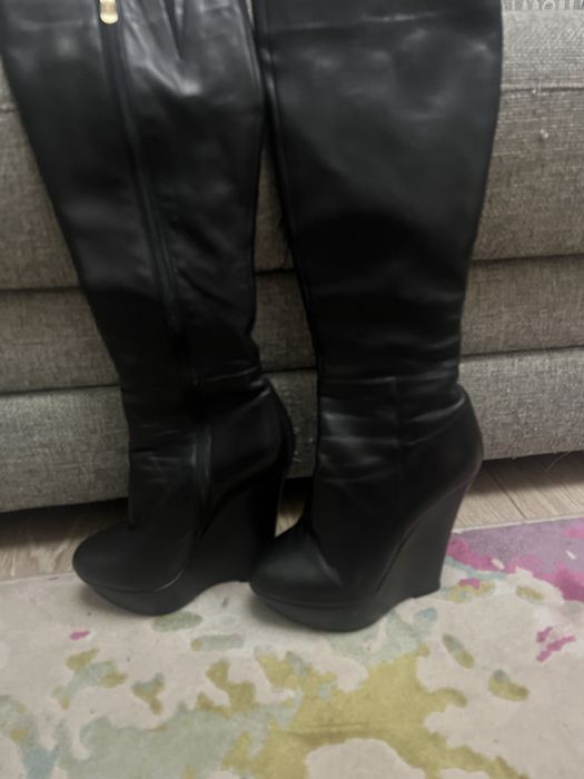 Кожаные  сапоги