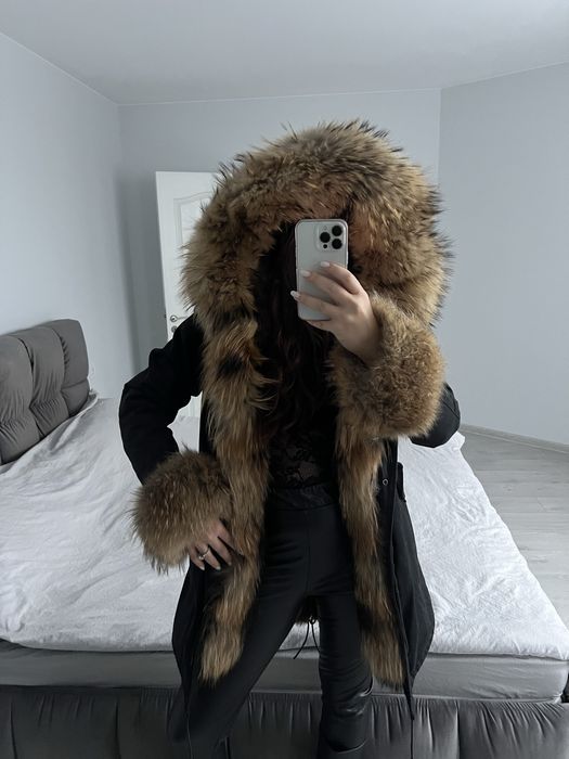 Дамска парка естествен косъм