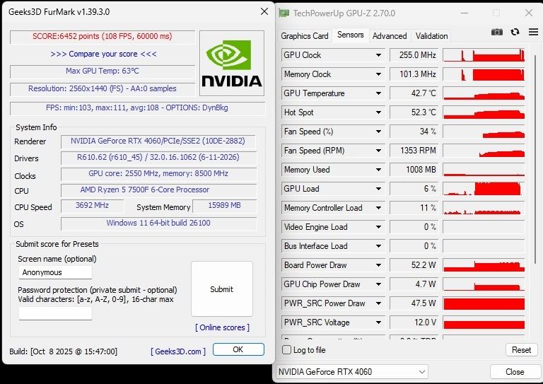 Видеокарта GIGABYTE GeForce RTX 4060 GAMING OC