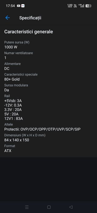 Sursa PC Endorfy Supremo FM5 Gold 1000 W