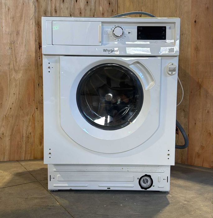 Masina de spalat rufe cu uscator incorporabila Whirlpool BI WDWG75148EU, FreshCare, 7 kg spalare, 5 kg uscare, Al 6-lea simt Clasa B, Alb