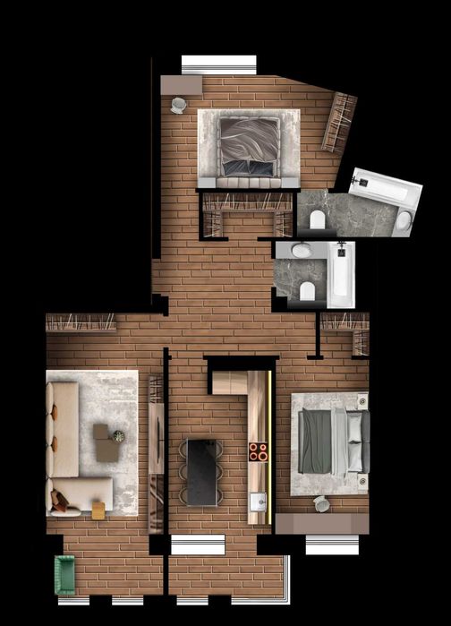 новостройка, 97,4кв