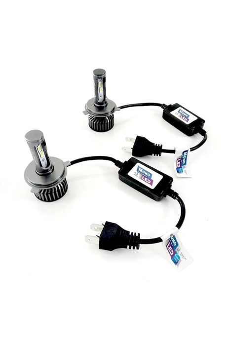 Комплект умалени мини лед led диодни крушки h4 х4 12v - 24v 70w 10000l