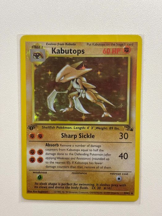 Pokemon TCG Kabutops + Pinsir Holo 1st edition