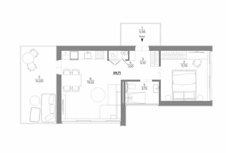 Продава се Къща в к.к. Св.Св. Константин и Елена - 53 кв.м за 1849 €/кв.м - Снимка #1